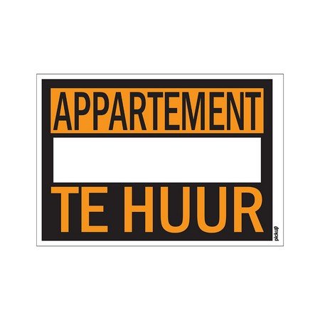 AFFICHES 250X350MM APPARTEMENT TE HUUR