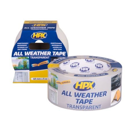 ALL WEATHER TAPE TRANSPARANT 48MM X 25M