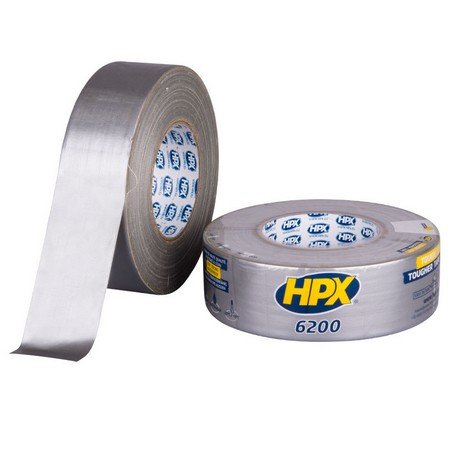 CLOTH TAPE ZILVER 50MM 50M