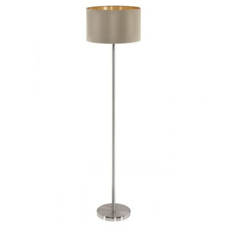 STAANDE LAMP MASERLO E27 60W TAUPE/GOUD