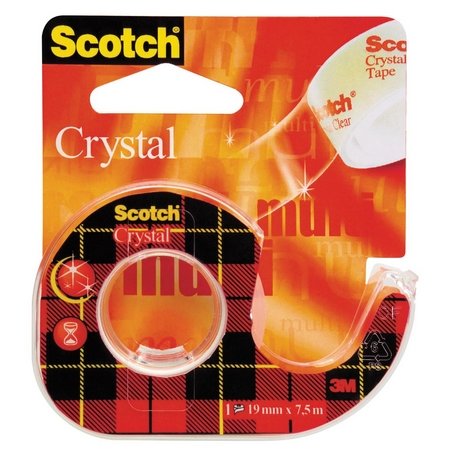 KLEEFBAND SCOTCH CRYSTAL CLEAR TAPE 600 19MMX7.5