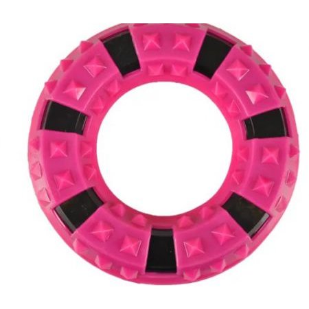 HS TPR SPIKY RING 15CM ROOS