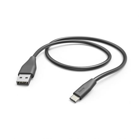 USB-KABEL USB-A - USB-C 1.5M ZWART