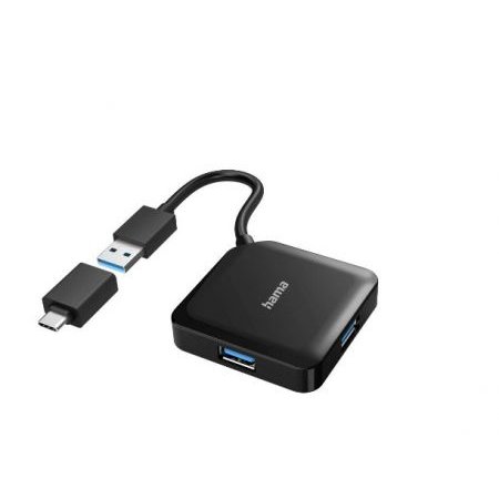 USB-HUB 4-POORTS USB 3.2 GEN1 5GBIT/S INCL USB-C