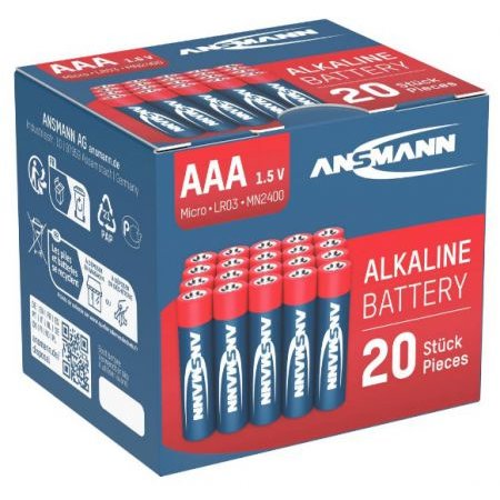 ANSMANN ALKALINE BATTERIJ MICRO AAA/LR03 BOX 20ST