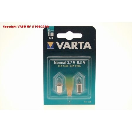 VARTA LAMP 720 P13.5 3.7V 0.30A 2ST